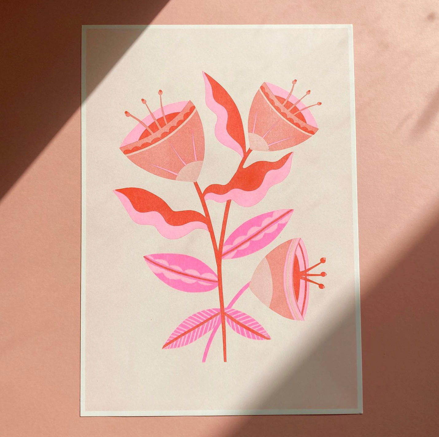 Abstract Flowers | A3 Riso Print - Melissa Donne Studio